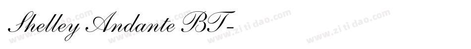 Shelley Andante BT字体转换